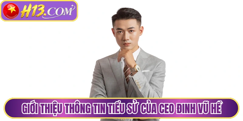 Giới thiệu thông tin tiểu sử của CEO Đinh Vũ Hề